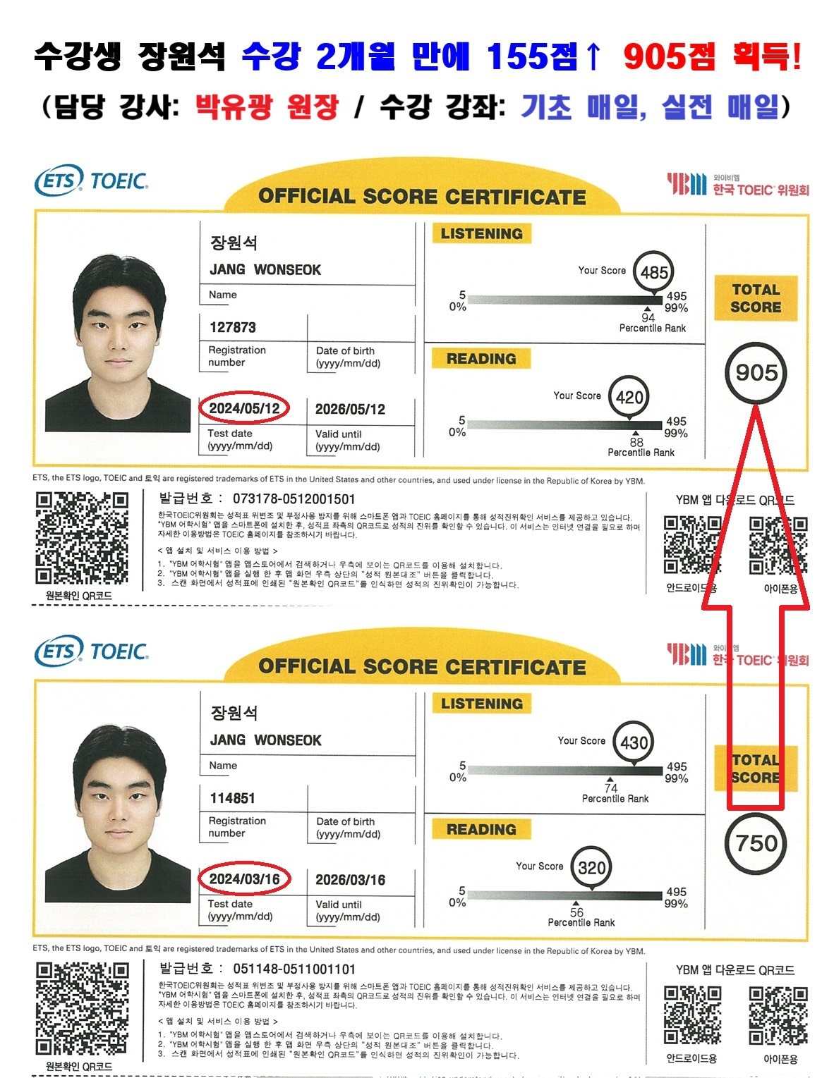 토익 강좌 수강 후기 - 레이블어학원